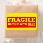 Breekbaar handvat met zorglabel voor verzending etiket (Insitu)