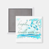 Breekbaar handvat met zorgmagneet magneet (Voorkant / Achterkant)