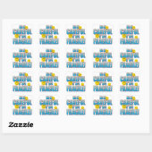 Breekbaar leven B Vierkante Sticker (Vel)