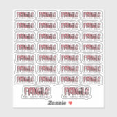 Breekbaar, Niet Laten Vallen - Waterverfstickers Sticker (Vel)