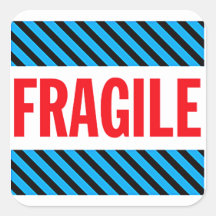 Breekbaar verzendlabel