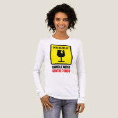Breekbaar - Voorzichtig behandelen Tri-Blend Shirt (Voorkant)