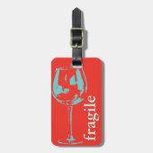 breekbaar waarschuwingsbord bagagelabel (Voorkant verticaal)