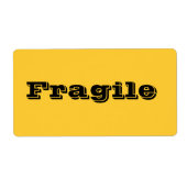 Breekbare bewegende labels in geel Sinaasappel (Voorkant)