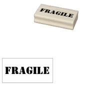 Breekbare houten blok gemonteerde rubberen stempel (Gestempeld)