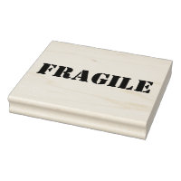 Breekbare houten blok gemonteerde rubberen stempel