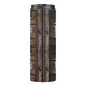 Breekbare houten krat  verzending bruin thermosbeker (Achterkant)