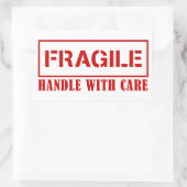 Breekbare sticker - zorgvuldig hanteren - Breekbar (Tas)