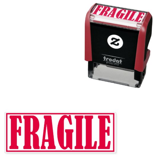 Breekbare zakelijke Kantoor ingelijst eenvoudig wo Zelfinktende Stempel (In situ)