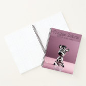Breekbare Zebra: zorgvuldig hanteren Notitieboek (Binnen)