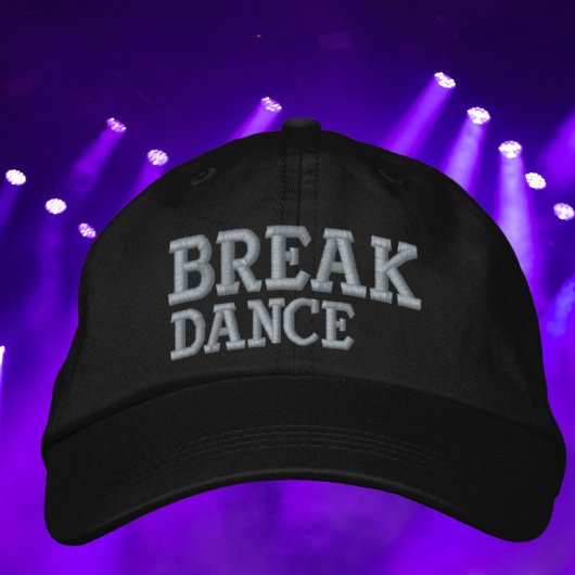 Breekdans of breakdance geborduurde pet