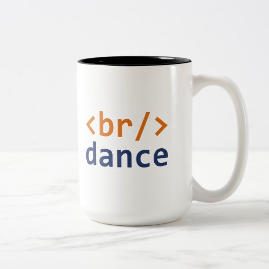 Breekdanscode Tweekleurige Koffiemok (Rechts)