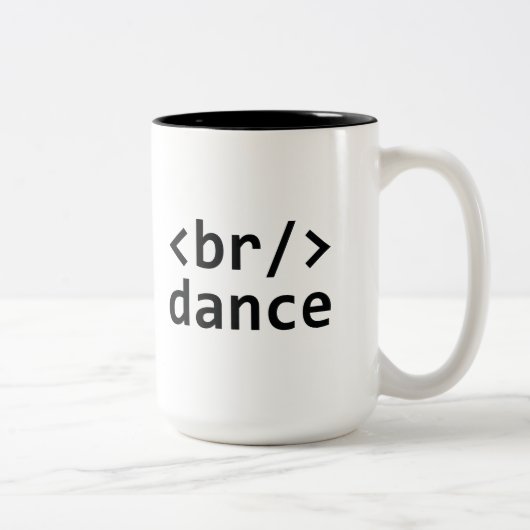 Breekdanscode Tweekleurige Koffiemok (Rechts)