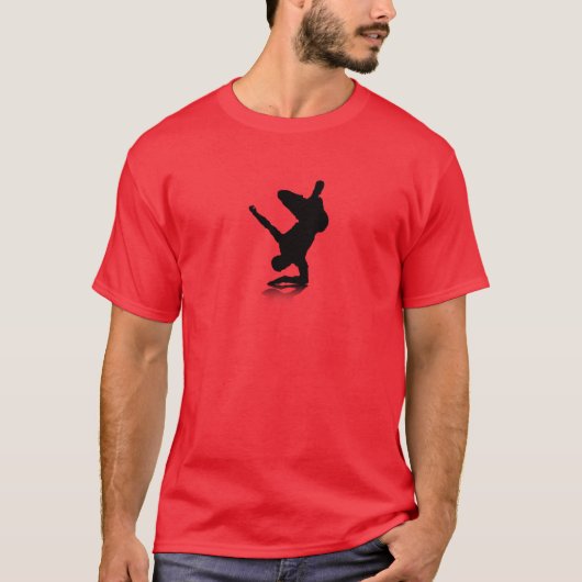 Breekdanser (op elleboog) t-shirt (Voorkant)