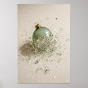 Breekend ornament 45 graden bovenaanzicht poster