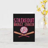 Breekkankerbestrijding Baseball Fighting Awareness Kaart (Gele Bloem)