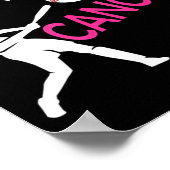 Breekkankerbestrijding Baseball Fighting Awareness Poster (Hoek)