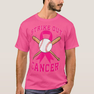 Breekkankerbestrijding Baseball Fighting Awareness T-shirt