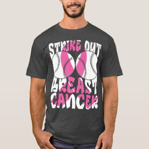 Breekkankerbestrijding Baseball Fighting Awareness T-shirt