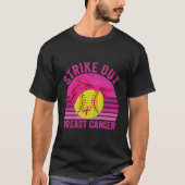 Breekkankerbewustzijnsveld Softball Fight T-shirt (Voorkant)