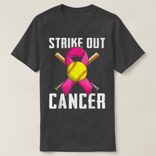 Breekkankerwaarschuwing Roze lint Sof T-shirt (Design voorkant)