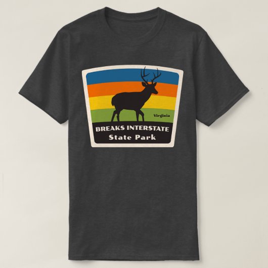 Breekt Interstate Park Virginia Roaming Herten T-shirt (Design voorkant)