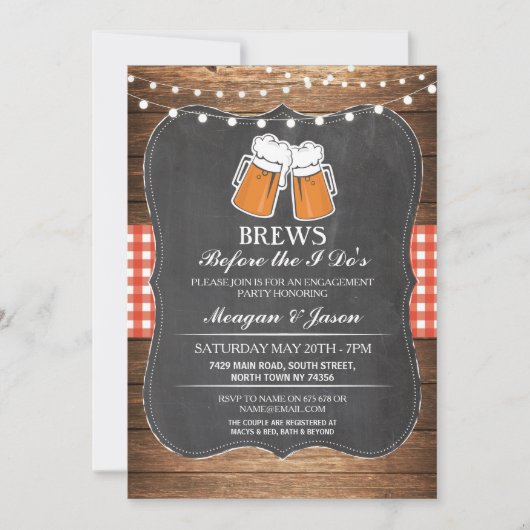 Breekt vóór de uitnodiging van de partij van I. (Voorkant)