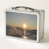 Breekwater in Kroatië: prachtige zonsondergang (Achterkant)