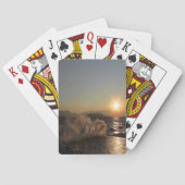 Breekwater in Kroatië: prachtige zonsondergang Pokerkaarten (Achterkant)