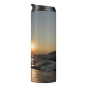 Breekwater in Kroatië: prachtige zonsondergang Thermosbeker (Geroteerd rechts)