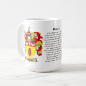 Breen Family Coat of Arms Koffiemok (Voorkant links)