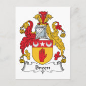 Breen Family Crest Briefkaart (Voorkant)