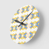 BREEZE acrylic wall clock Ronde Klok (Hoek)