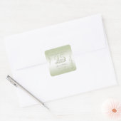 Breezeway decoratie 25e verjaardag  vierkante sticker (Envelop)