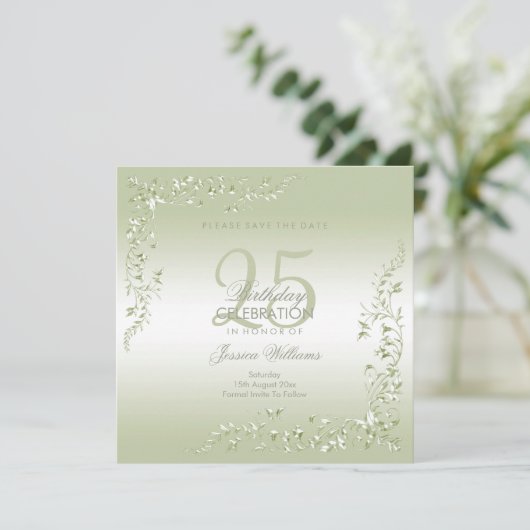 Breezeway Decoration 25th Birthday Save The Date (Staand voorkant)