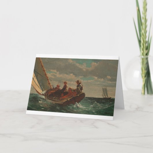 Breezing op Winslow Homer Kaart (Voorkant)
