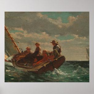 Breezing Up (A Fair Wind) door Winslow Homer Poster