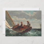 Breezing Up (een eerlijke wind) | Winslow Homer (Voorkant)