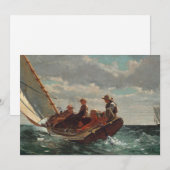 Breezing Up (een eerlijke wind) | Winslow Homer (Voorkant / Achterkant)