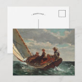 Breezing Up (een eerlijke wind) | Winslow Homer Briefkaart (Voorkant / Achterkant)