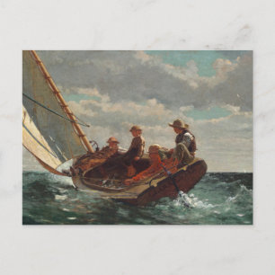 Breezing Up (een eerlijke wind)   Winslow Homer Briefkaart