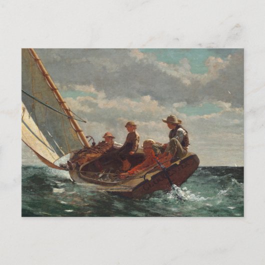 Breezing Up (een eerlijke wind) | Winslow Homer Briefkaart (Voorkant)