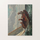 Breezing Up (een eerlijke wind) | Winslow Homer Legpuzzel (Verticaal)