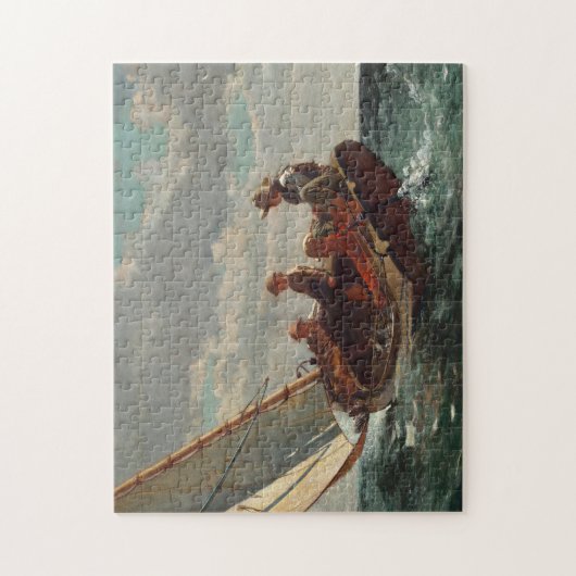 Breezing Up (een eerlijke wind) | Winslow Homer Legpuzzel (Verticaal)