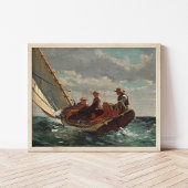 Breezing Up (een eerlijke wind) | Winslow Homer Poster