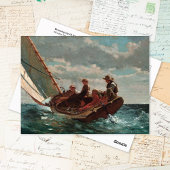 Breezing Up Fair Wind Winslow Homer Briefkaart