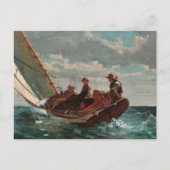 Breezing Up Fair Wind Winslow Homer Briefkaart (Voorkant)
