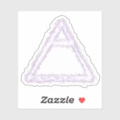 Breezy Air Element Alchemy Symbool Custom Sticker (Vel)