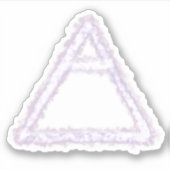 Breezy Air Element Alchemy Symbool Custom Sticker (Voorkant)