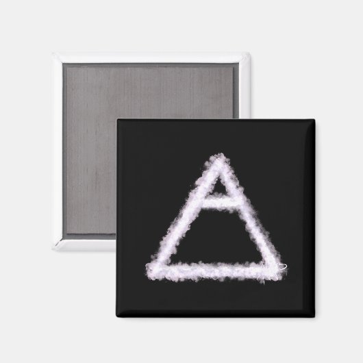 Breezy Air Element Alchemy Symbool Magneet (Voorkant / Achterkant)